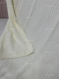 Детский хлопковый плед 120×120 см, молочный — 7Я Атмосфера Благополучия