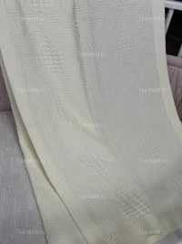 Детский хлопковый плед 120×120 см, молочный — 7Я Атмосфера Благополучия