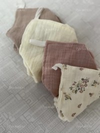 Муслиновые салфетки 25×25 см для новорождённых — набор 4 шт. | 7Я Атмосфера Благополучия