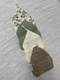 Муслиновые салфетки 25×25 см для новорождённых, набор 4 шт. | 7Я Атмосфера Благополучия