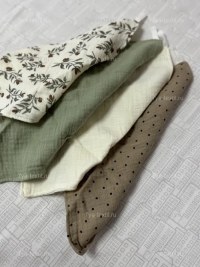 Муслиновые салфетки 25×25 см для новорождённых, набор 4 шт. | 7Я Атмосфера Благополучия
