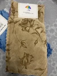 Салфетки из микрофибры 30х30 см с розами, набор 5 шт., подарок