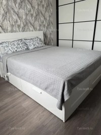 Покрывало хлопковое песочный, медово-бежевый 150x200 см | 7Я Атмосфера Благополучия