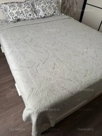 Покрывало муслиновое мятное 200×230 см — евро хлопковое покрывало — 7Я Атмосфера Благополучия