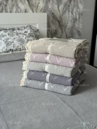 Покрывало вафельное с бахромой 200×230 из 100% хлопка — купить в интернет-магазине 7Я «Атмосфера Благополучия»