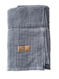 Полотенце банное темно-синее 80×160 см махра купить дешево