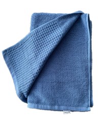 Полотенце супер баня 80×160 см махра с вафлей синее купить