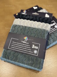 Салфетки для уборки из микрофибры 30x30 см. рифленые