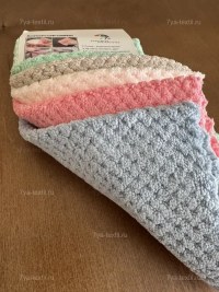 Салфетки из микрофибры 25×25 см — набор 5 шт для уборки | 7Я Атмосфера Благополучия