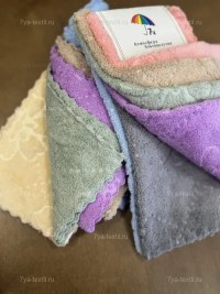 Салфетки из микрофибры 25×25 см – набор 6 шт. с цветочным узором | 7Я «Атмосфера Благополучия»