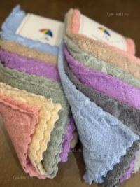 Салфетки из микрофибры 25×25 см – набор 6 шт. с цветочным узором | 7Я «Атмосфера Благополучия»