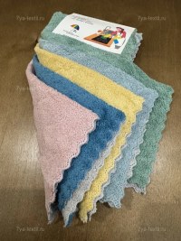 Салфетки из микрофибры 30×30 см 5 шт – набор для уборки 7Я Атмосфера Благополучия