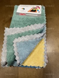 Салфетки из микрофибры 30×30 см 5 шт – набор для уборки 7Я Атмосфера Благополучия